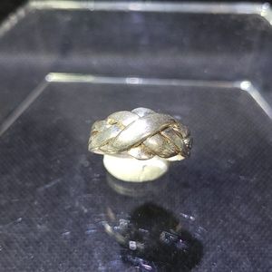 Sterling Silver Puzzle Ring - Size 8.5
